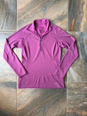Patagonia Capilene 3 Midweight 1/4 Zip Base Layer Shirt Berry Pink Purple Small